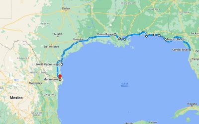 November: New Orleans – Mississippi – Texas – Mexiko: „Am Golf von Mexico zu Tacos und Sombreros“ “On the Gulf of Mexico for tacos and sombreros”