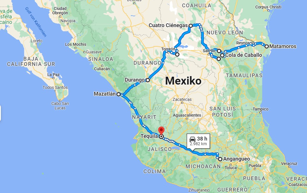 Dezember: Monterrey – Cuatro Cienegas – Dünen von Bilbao – Durango – Mariposa Monarca- Tequila: „Mexiko – vielfältig, bunt, abenteuerlich“ „Mexico – diverse, colourful, adventurous“